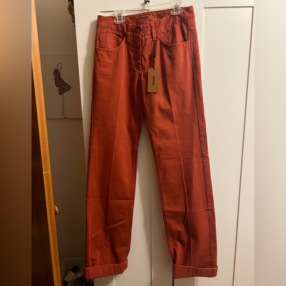 Missoni burnt orange jeans NWT